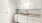 kitchen with white cabinets