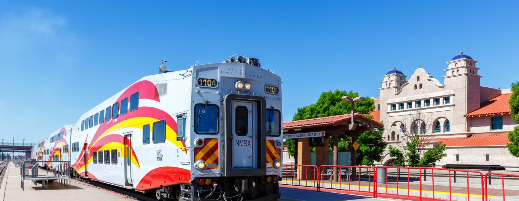 a train on the railway tracks